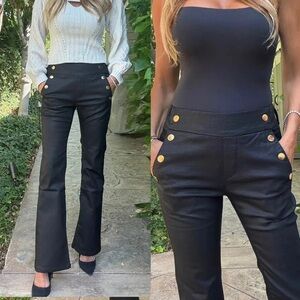 Bevy Flog Ellen Pant in Black Check Size 25